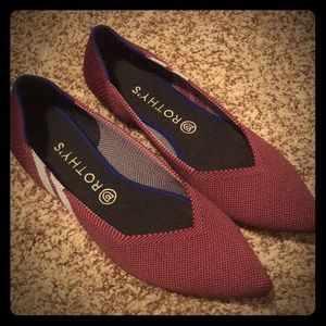 Rothy’s Magenta Racing Stripe size 10.5